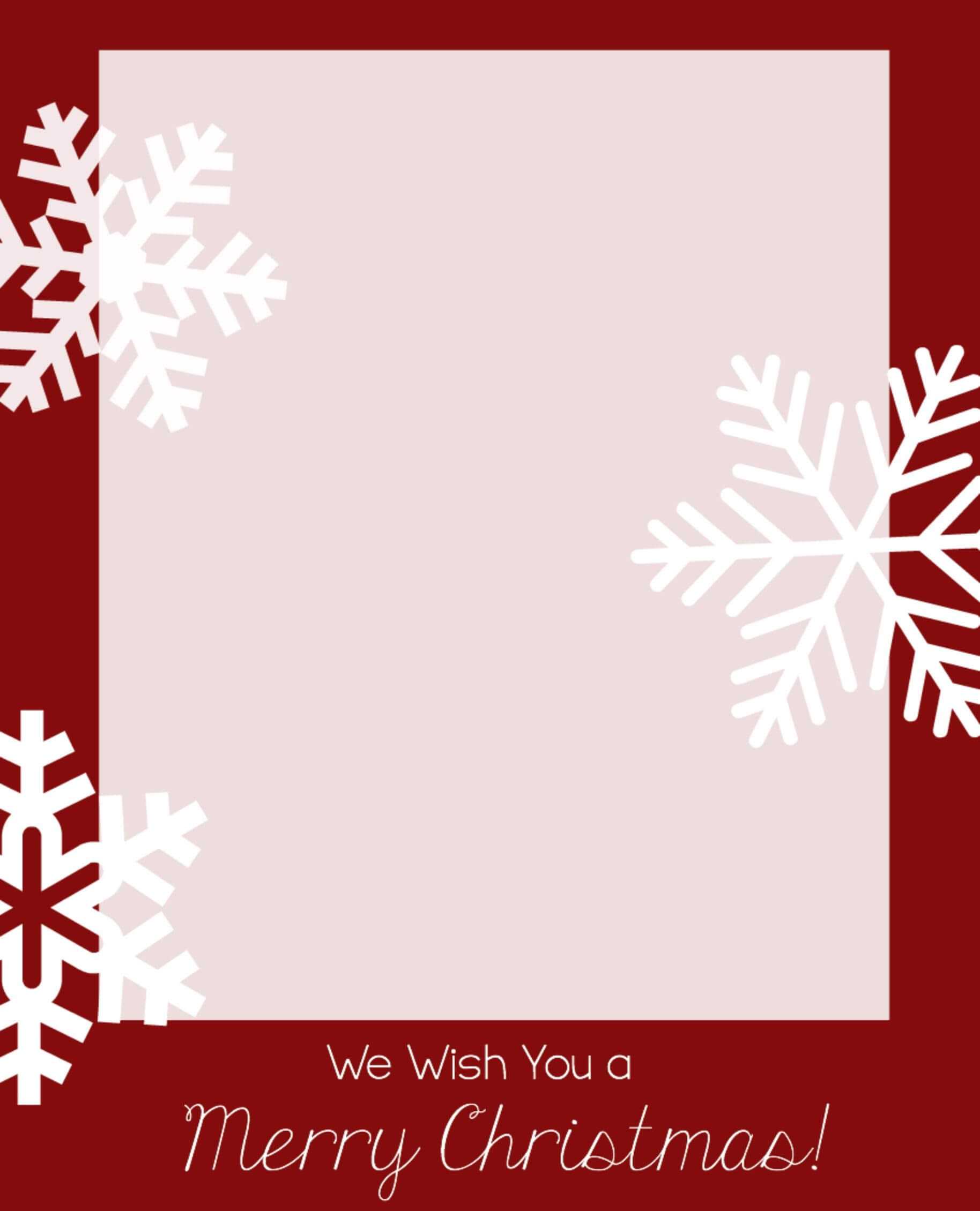 Free Christmas Card Templates | Christmas Card Template In Free Holiday Photo Card Templates