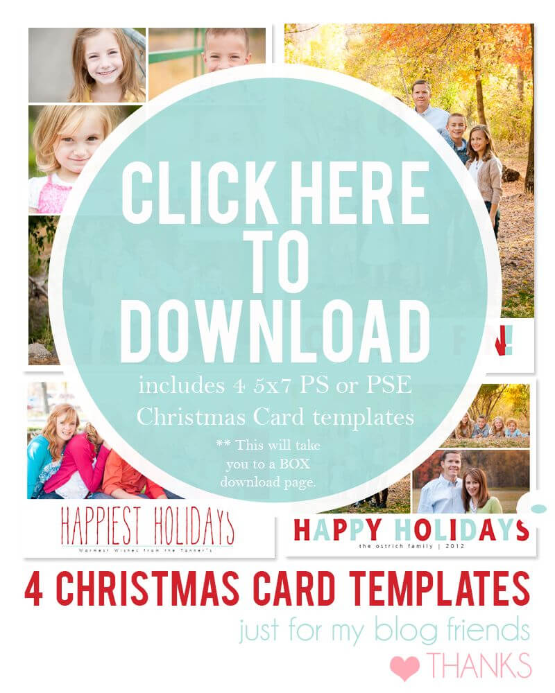 Free Christmas Card Templates For 2012 | Christmas Card Inside Holiday Card Templates For Photographers