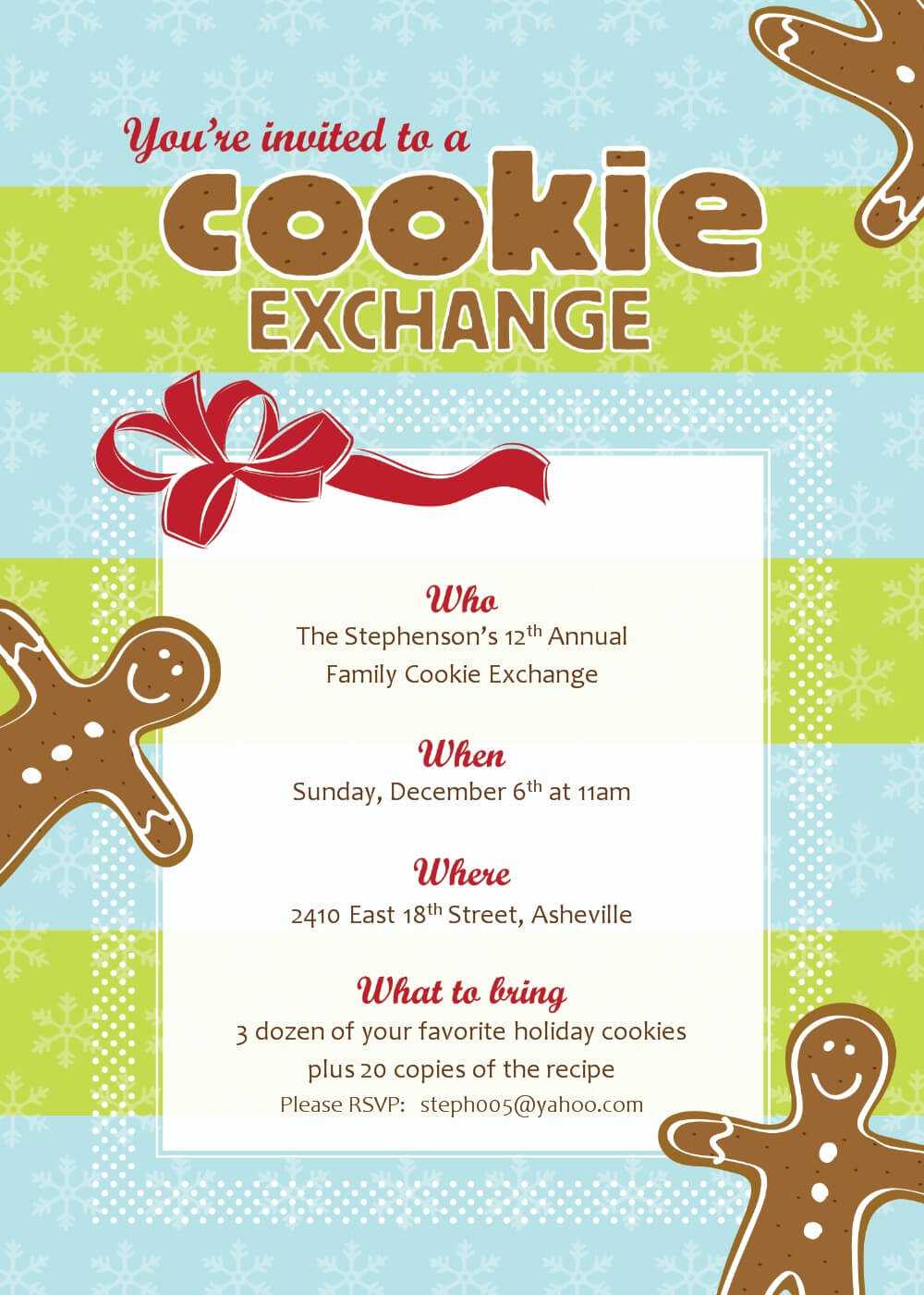 Free Christmas Exchange Cliparts, Download Free Clip Art For Cookie Exchange Recipe Card Template