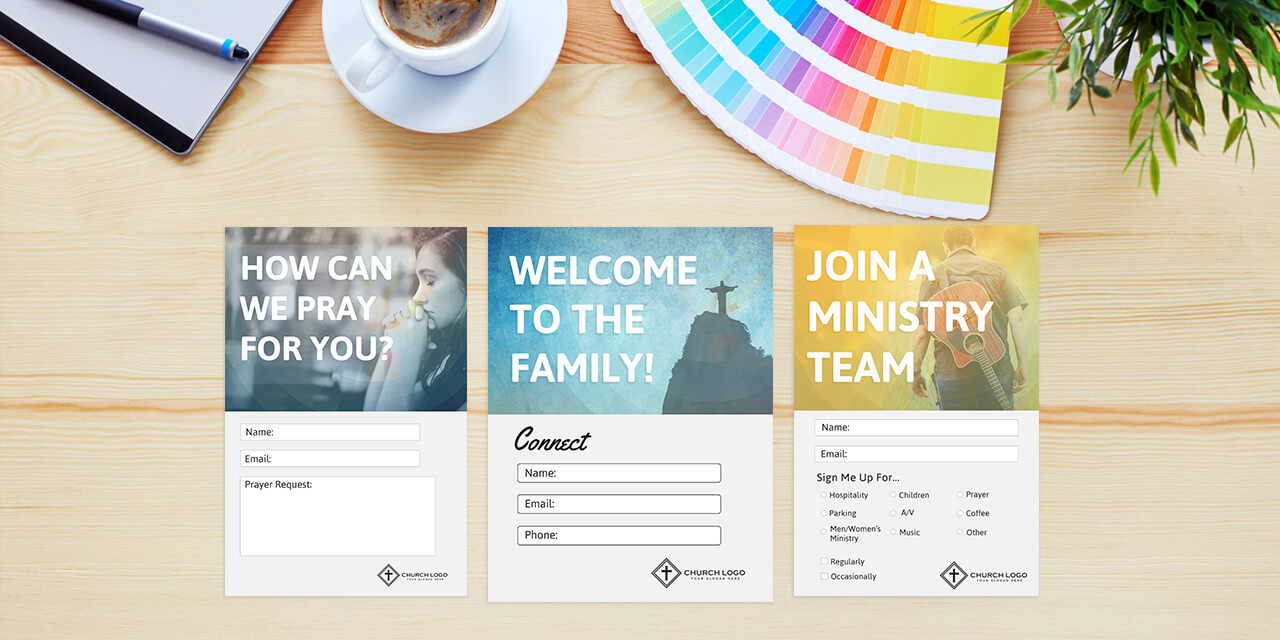 Free Church Connection Cards – Beautiful Psd Templates Inside Church Visitor Card Template Word
