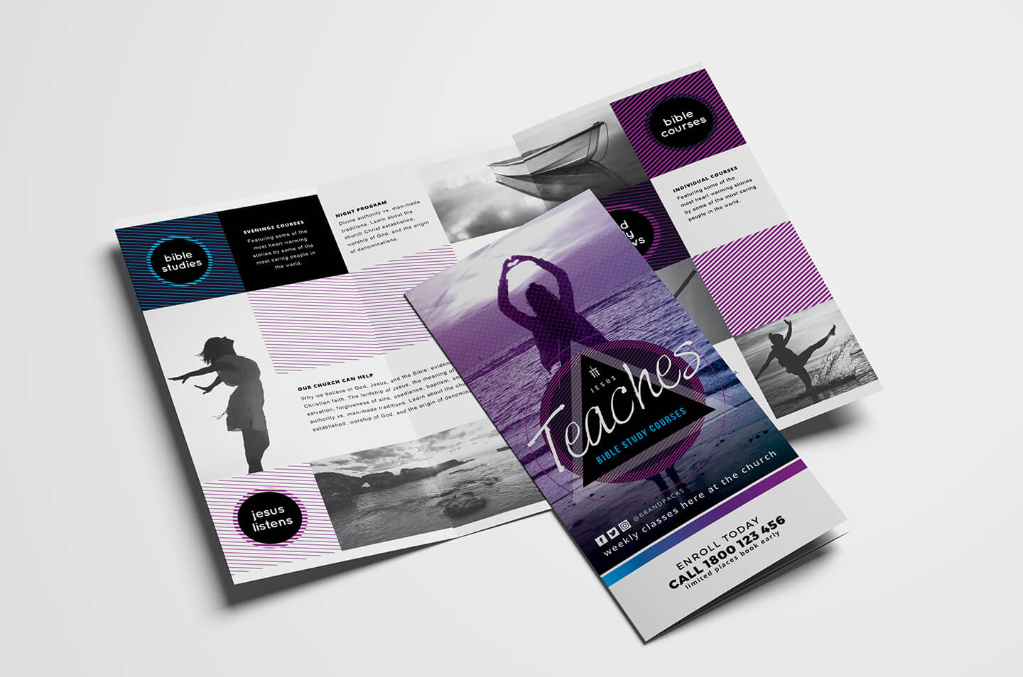 Free Church Templates – Photoshop Psd & Illustrator Ai Intended For Free Illustrator Brochure Templates Download