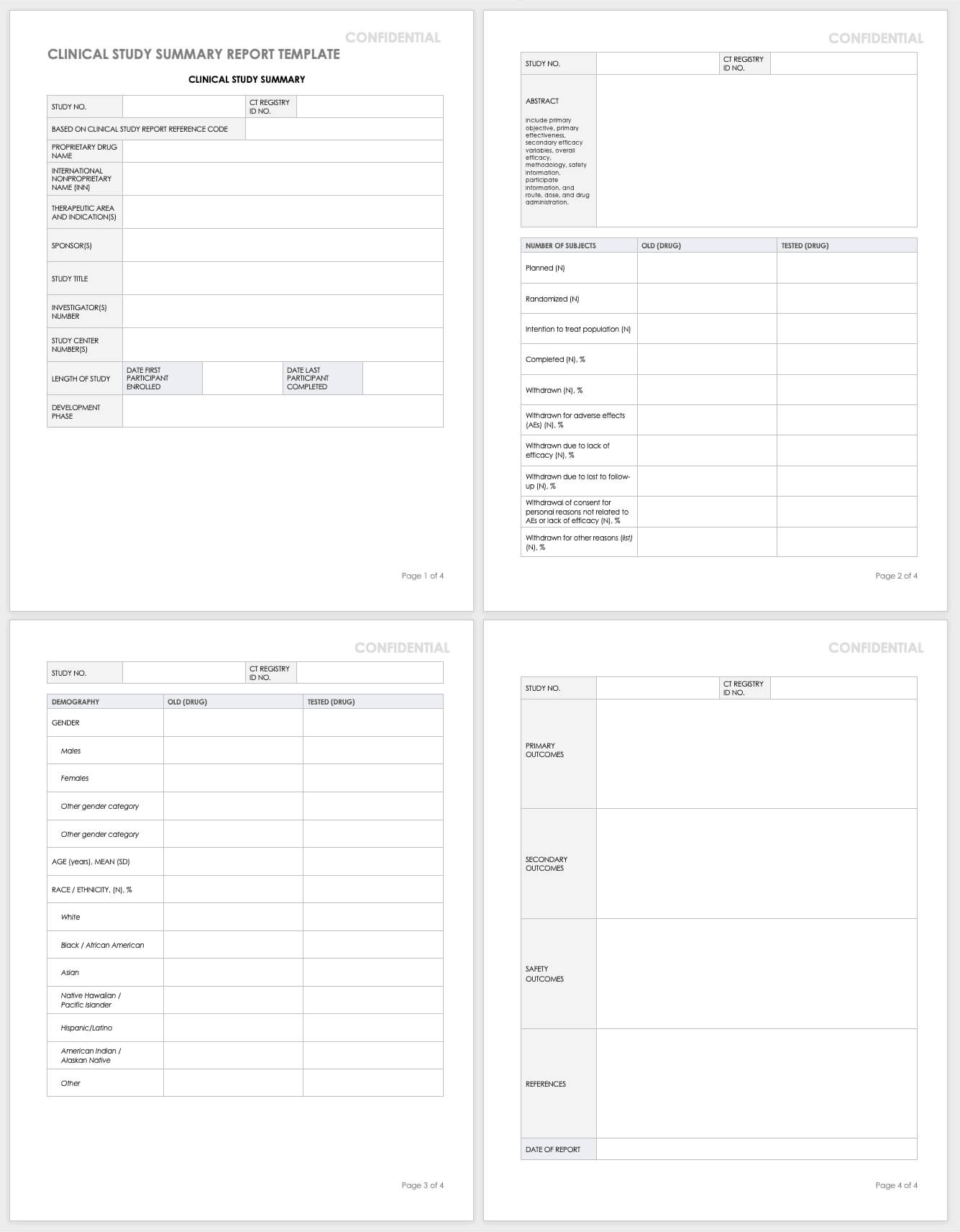 Free Clinical Trial Templates | Smartsheet Within Trial Report Template