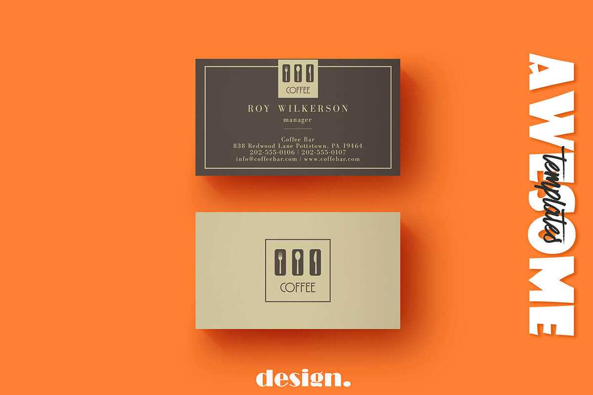 Free Coffee Business Card Template - Creativetacos With Coffee Business Card Template Free