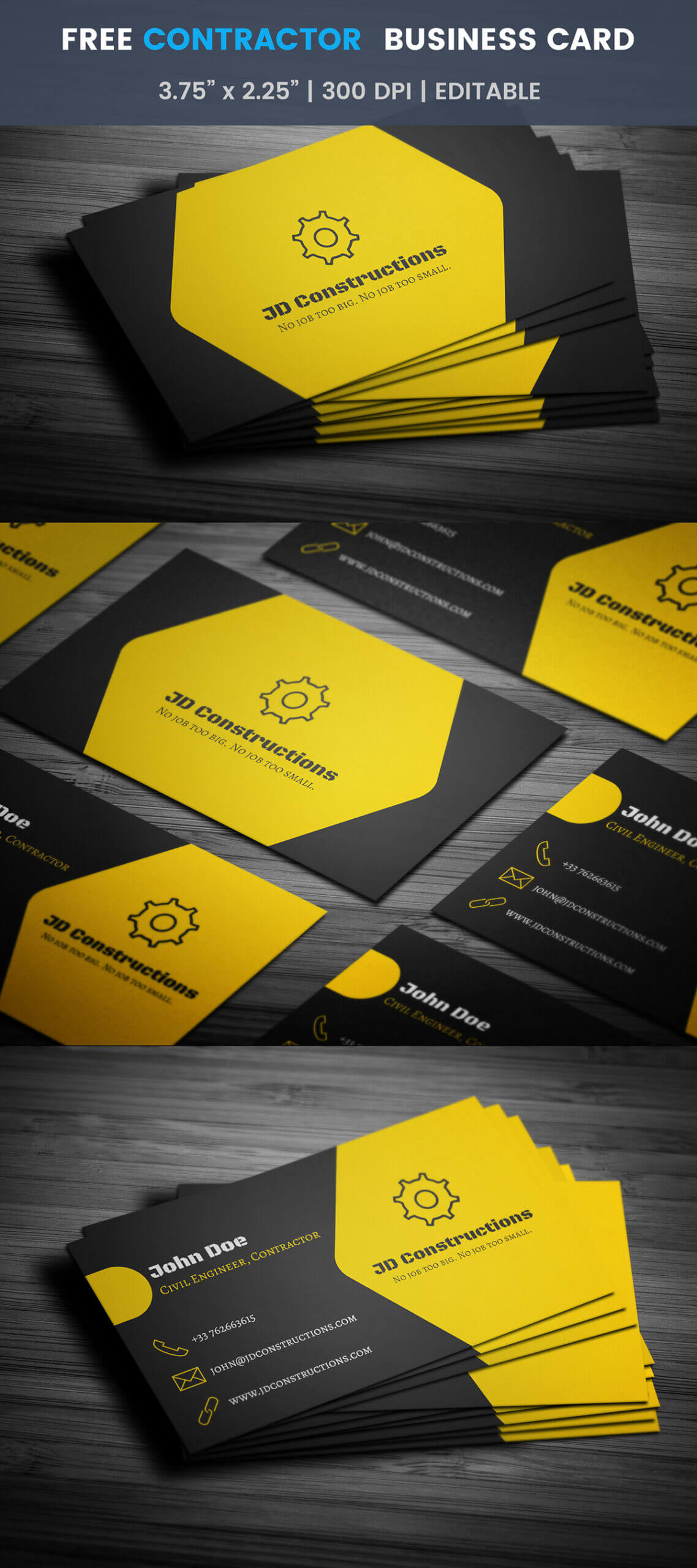 Free Construction Business Card Template On Student Show Inside Construction Business Card Templates Download Free