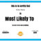 Free Customizable &quot;most Likely To Awards&quot; with regard to Superlative Certificate Template