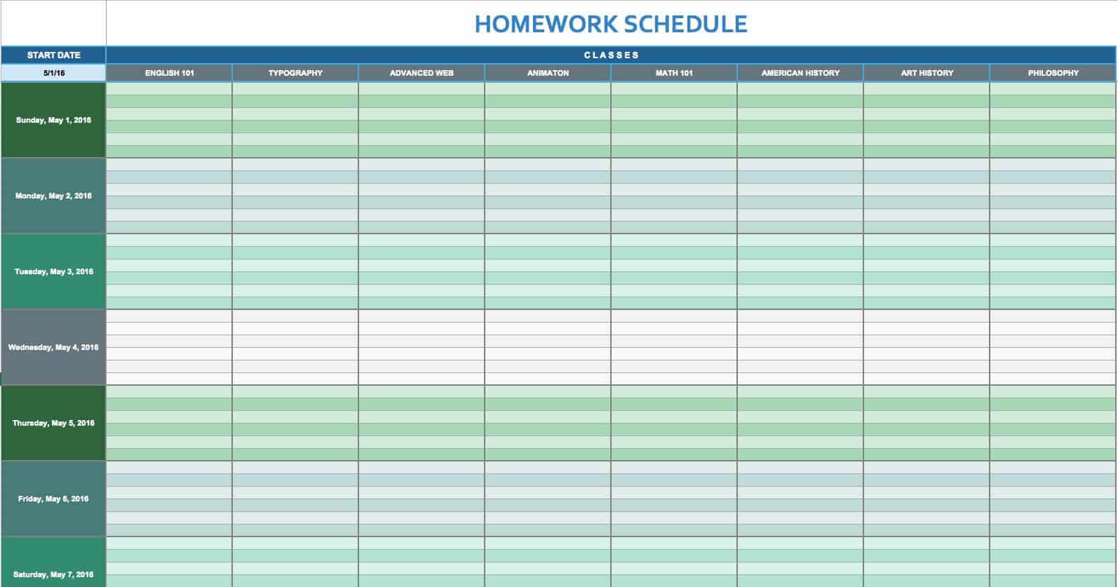 Free Daily Schedule Templates For Excel – Smartsheet In Employee Daily Report Template