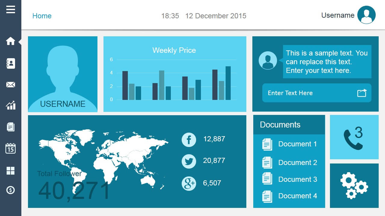 Free Dashboard Templates – With Free Powerpoint Dashboard Template