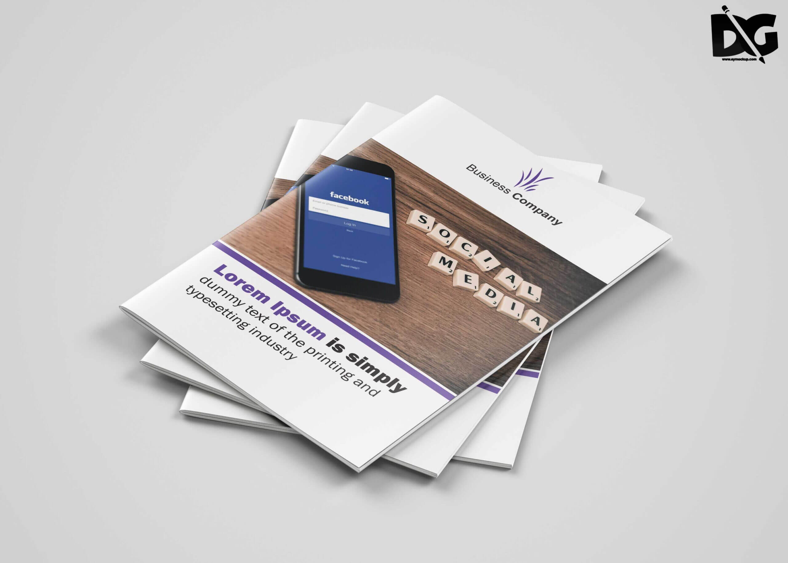 Free Download Bi Fold Social Media Company Brochure Template Within Social Media Brochure Template