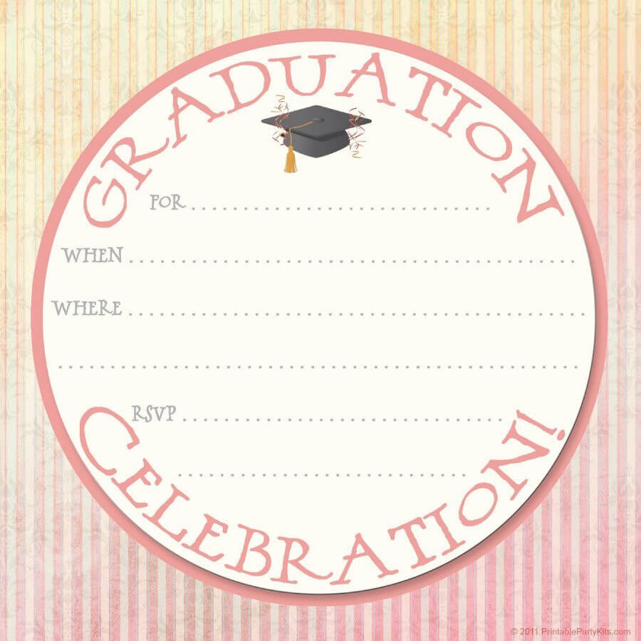 Free Download Invite Template Unique 40 Free Graduation Intended For Graduation Invitation Templates Microsoft Word