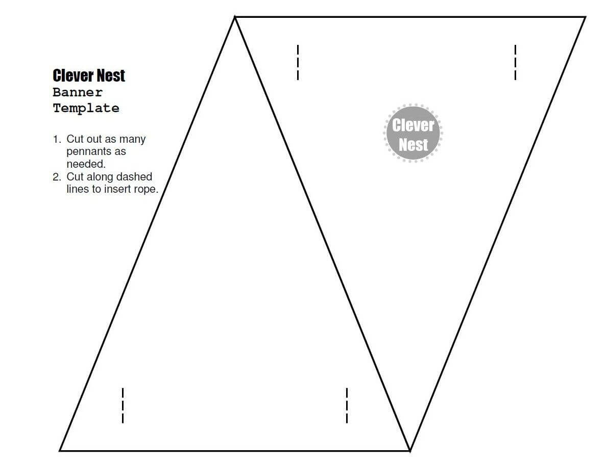 Free Downloadable Bunting Template. Yer Welcome :) | Bunting Regarding Free Triangle Banner Template
