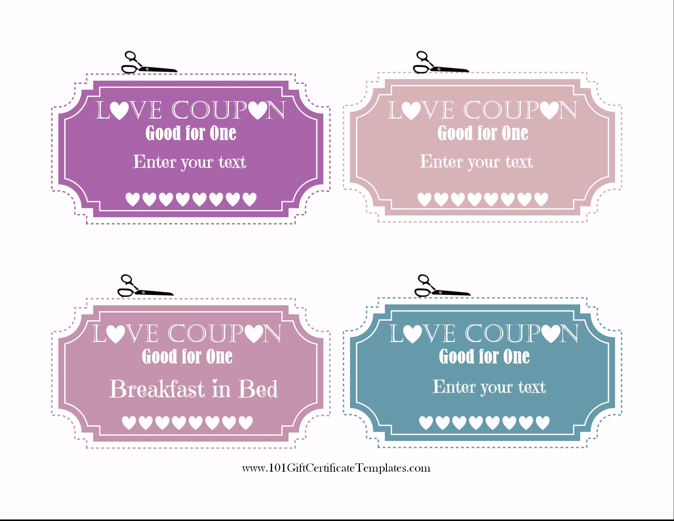 Free Printable Love Coupons For Him Template