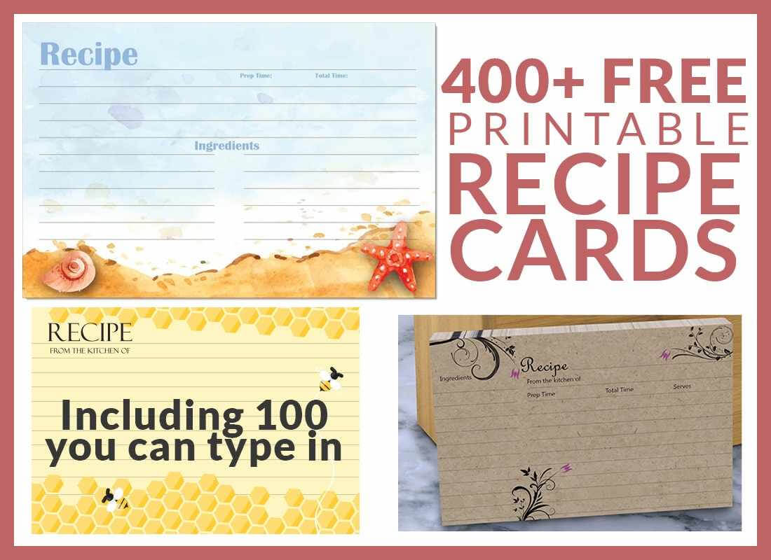 Free Editable Recipe Card Templates For Microsoft Word Free Inside Microsoft Word Recipe Card Template