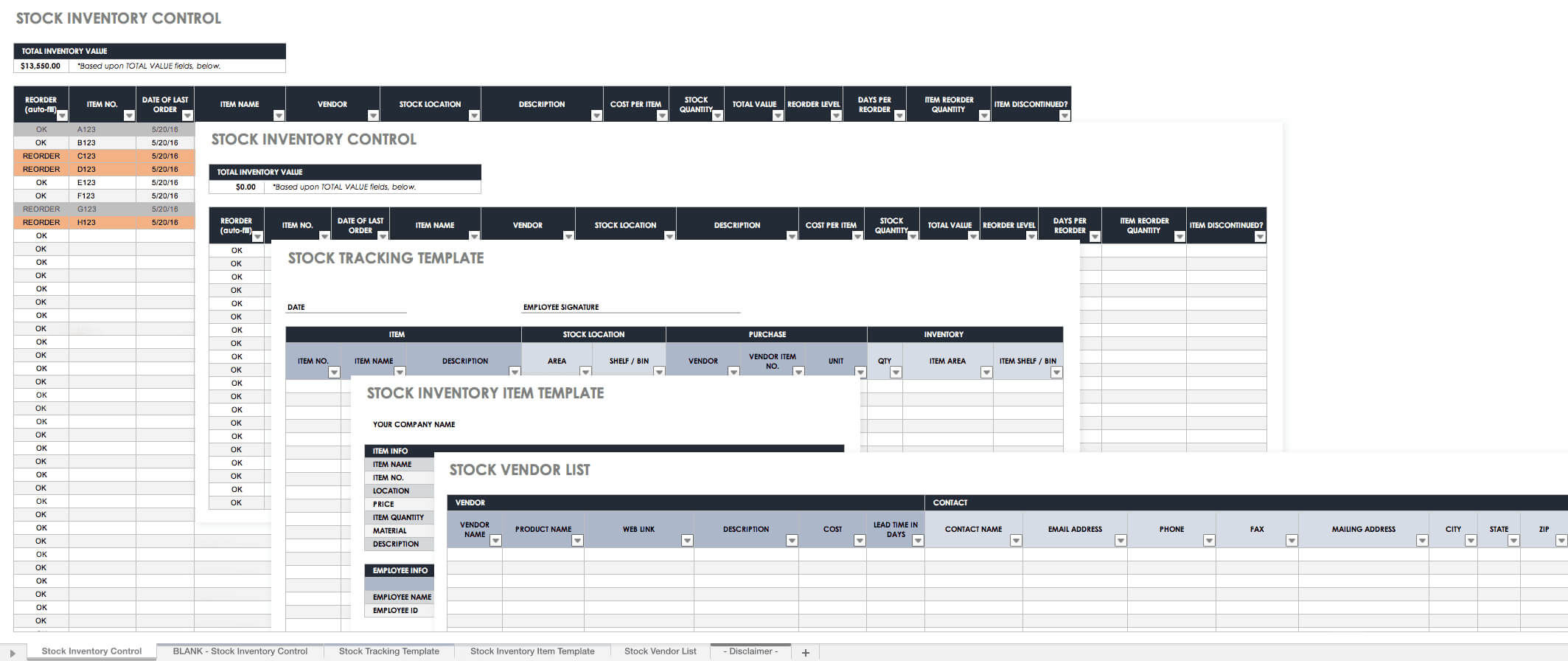 Free Excel Inventory Templates: Create & Manage | Smartsheet Intended For Stock Report Template Excel