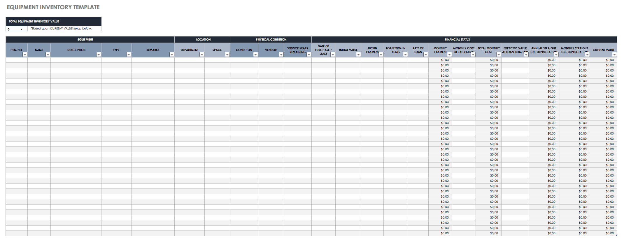 Free Excel Inventory Templates: Create & Manage | Smartsheet Regarding Stock Report Template Excel