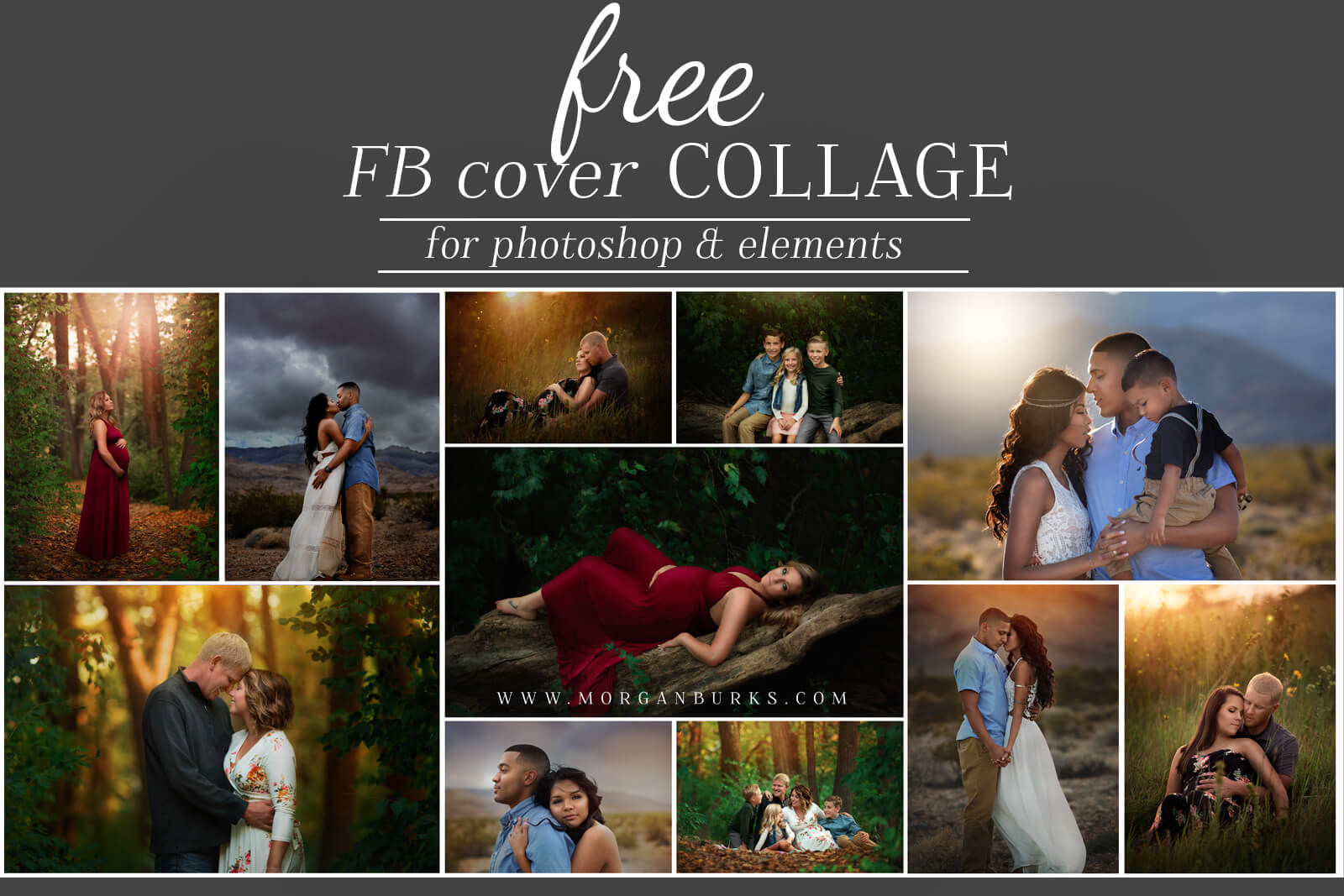 Free Facebook Cover Photo Template For Photoshop  Morgan Burks Inside Photoshop Facebook Banner Template
