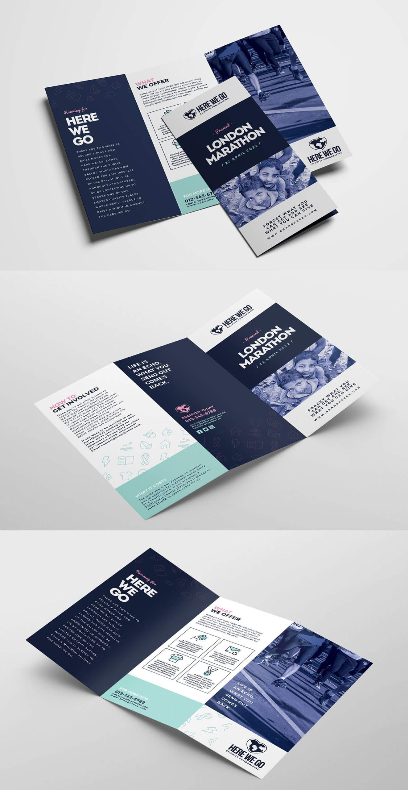 Free Fundraiser Templates Pack – Psd & Ai | Graphic Design With Quad Fold Brochure Template