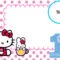 Free Hello Kitty 1St Birthday Invitation Template | Free For Hello Kitty Birthday Card Template Free