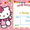 Free Hello Kitty Invitation Templates | Hello Kitty Birthday With Hello Kitty Birthday Card Template Free