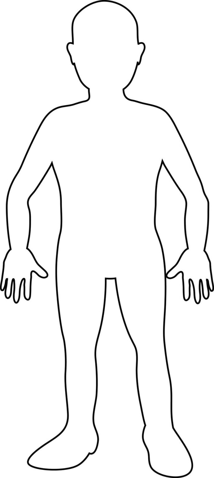 Free Human Body Outline Printable, Download Free Clip Art In Blank Body