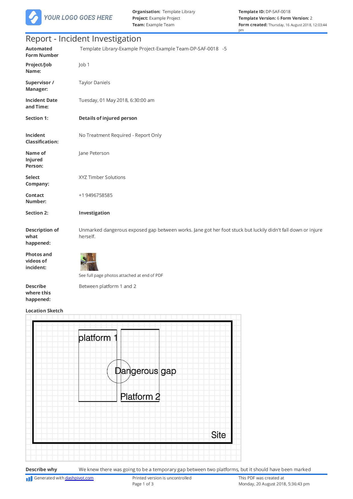 Free Incident Report Template (Better Than Word/excel/pdf In Incident Report Register Template