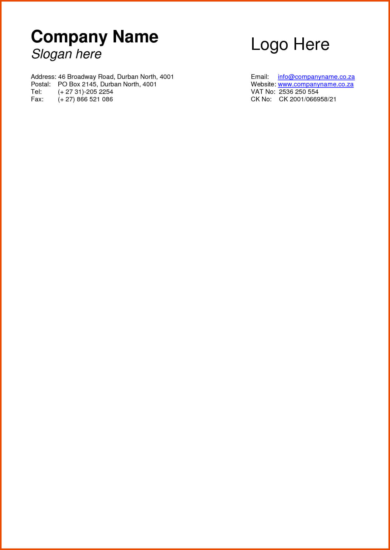 Free Letterhead Template Free Letterhead Template Free With Regard To Word Stationery Template Free