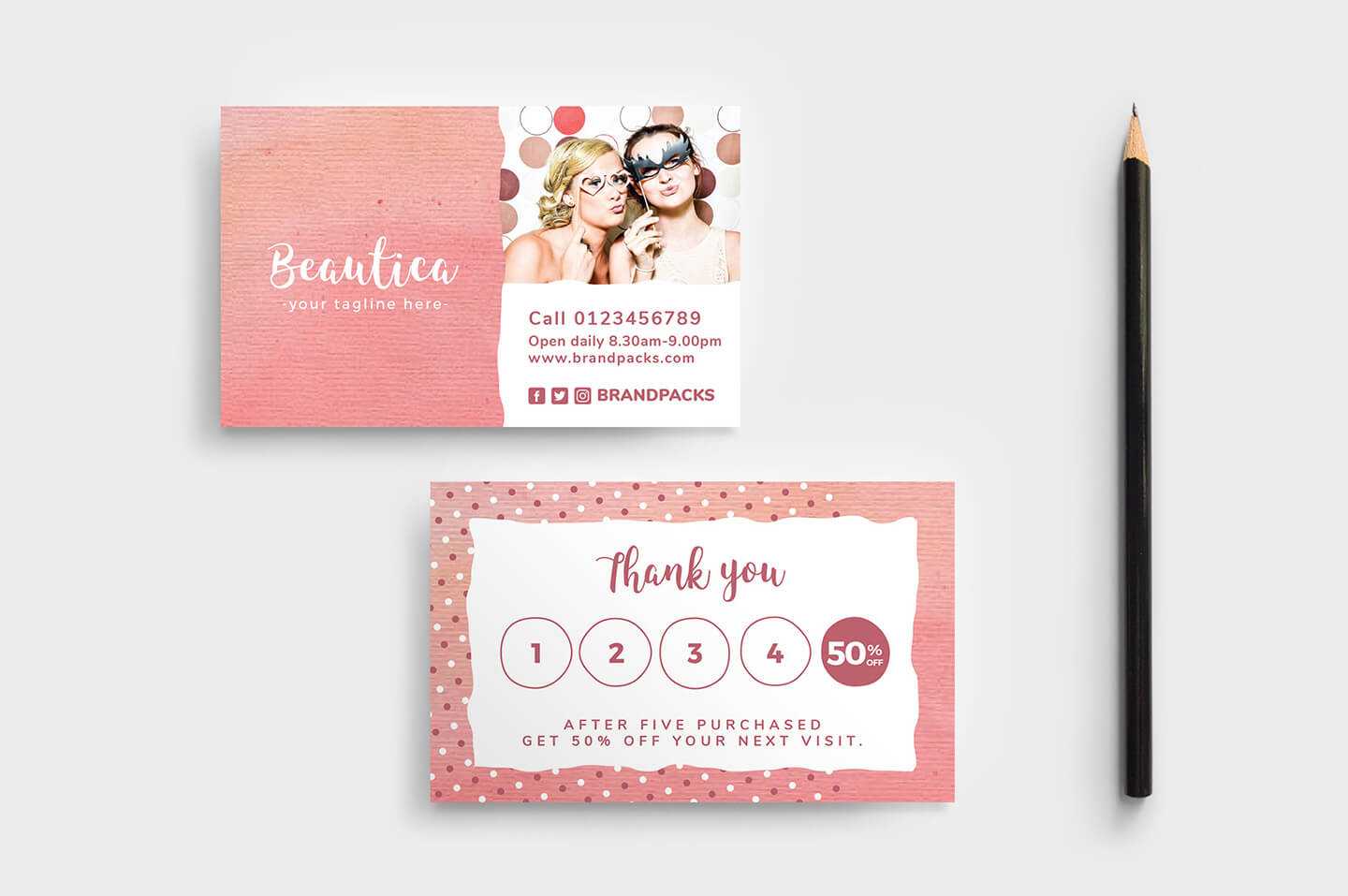 Free Loyalty Card Templates – Psd, Ai & Vector – Brandpacks With Regard To Customer Loyalty Card Template Free