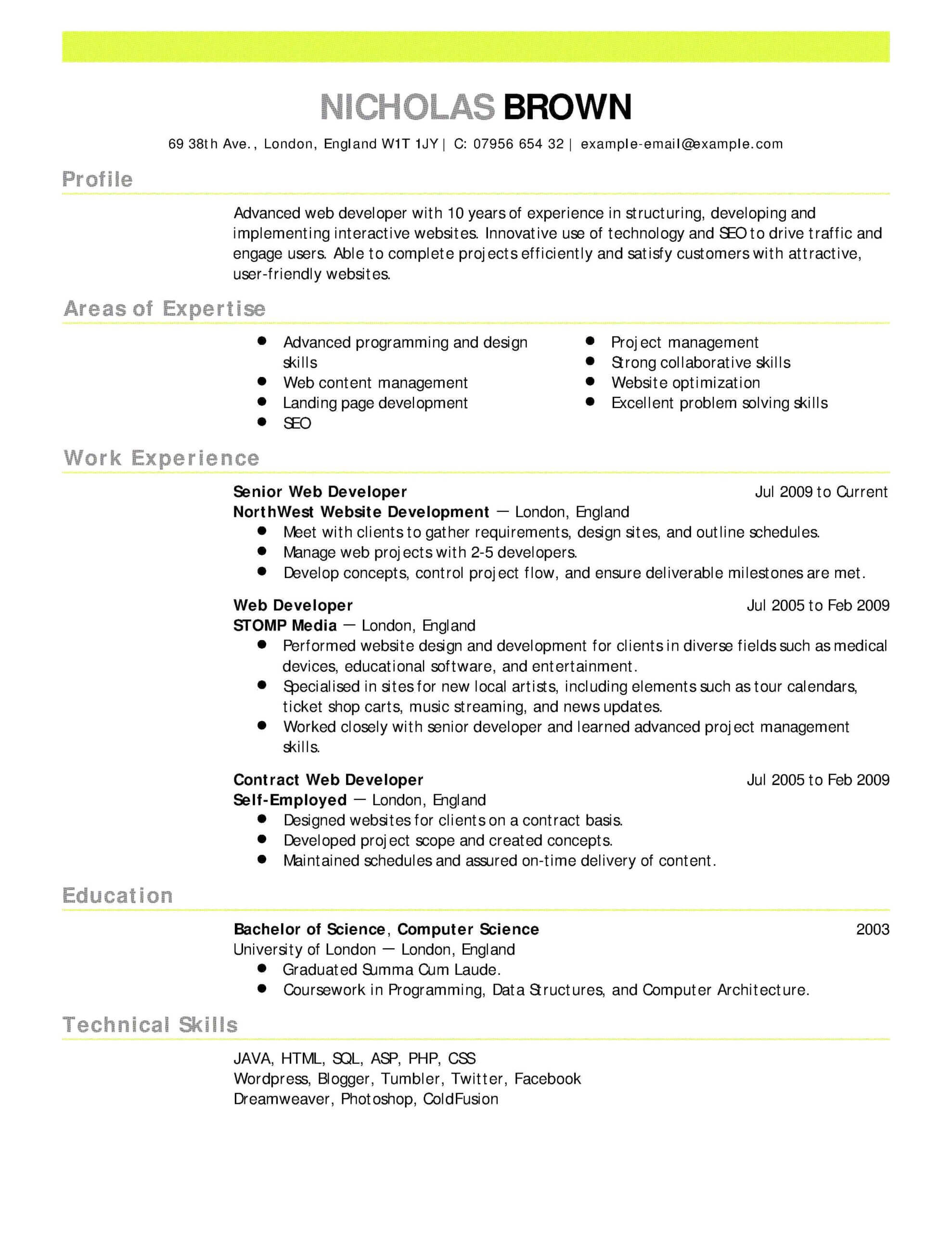 Free Microsoft Resume Templates For Resume Templates Microsoft Word 2010