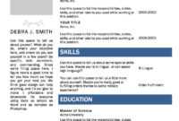 Free Microsoft Word Resume Template | Microsoft Word Resume for Resume Templates Word 2010