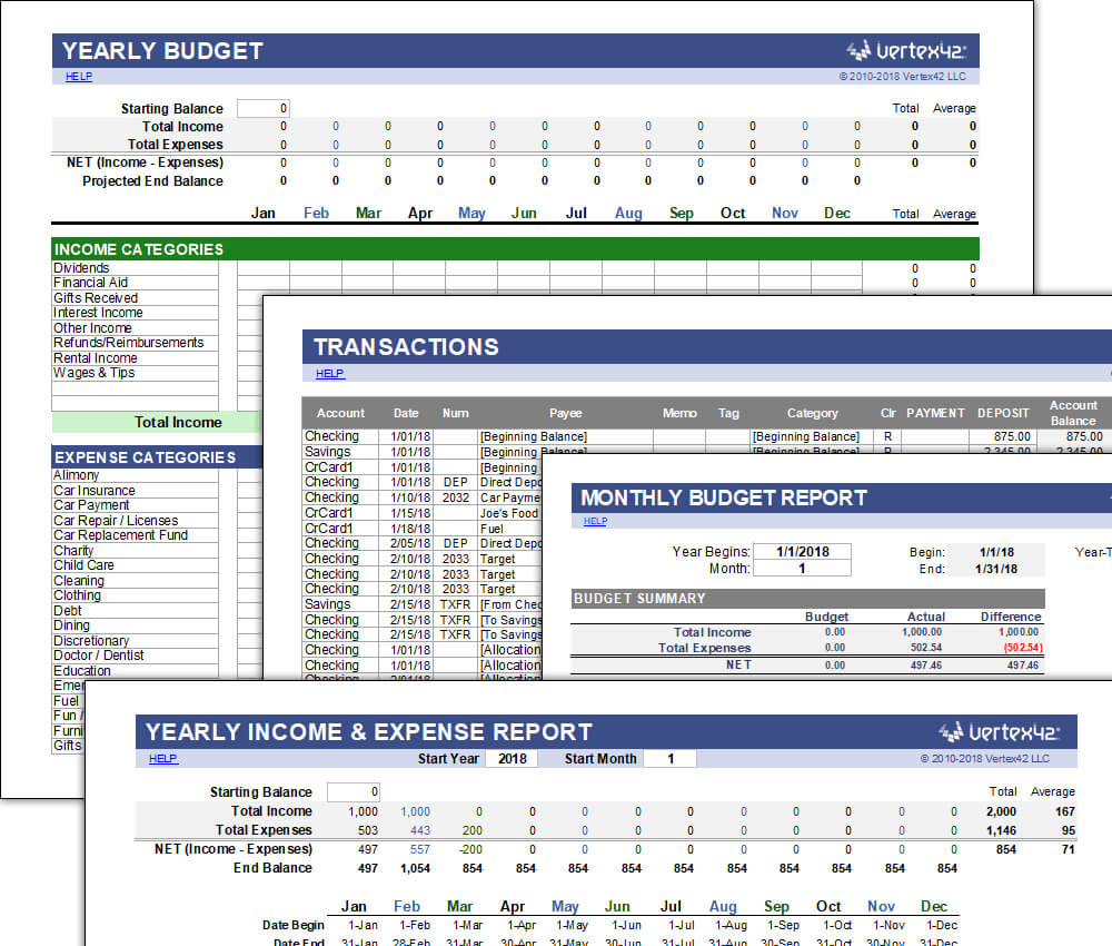 Free Money Management Template For Excel In Personal Check Template Word 2003