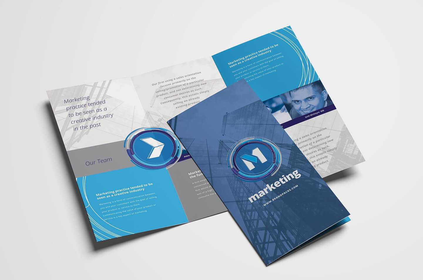 Free Multipurpose Trifold Brochure Template For Photoshop Intended For Tri Fold Brochure Template Illustrator Free