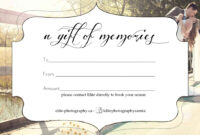 Free Photography Gift Certificate throughout Free Photography Gift Certificate Template