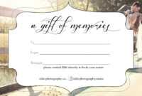 Free Photography Gift Certificate within Photoshoot Gift Certificate Template