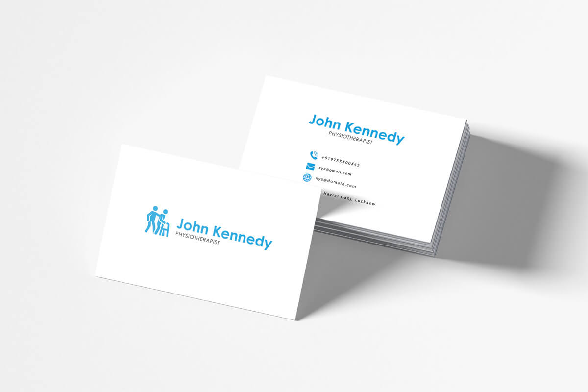 Free Physiotherapy Business Card Template – Creativetacos Throughout Business Card Maker Template