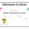 Free Printable Achievement Award Certificate Template Within Choir Certificate Template