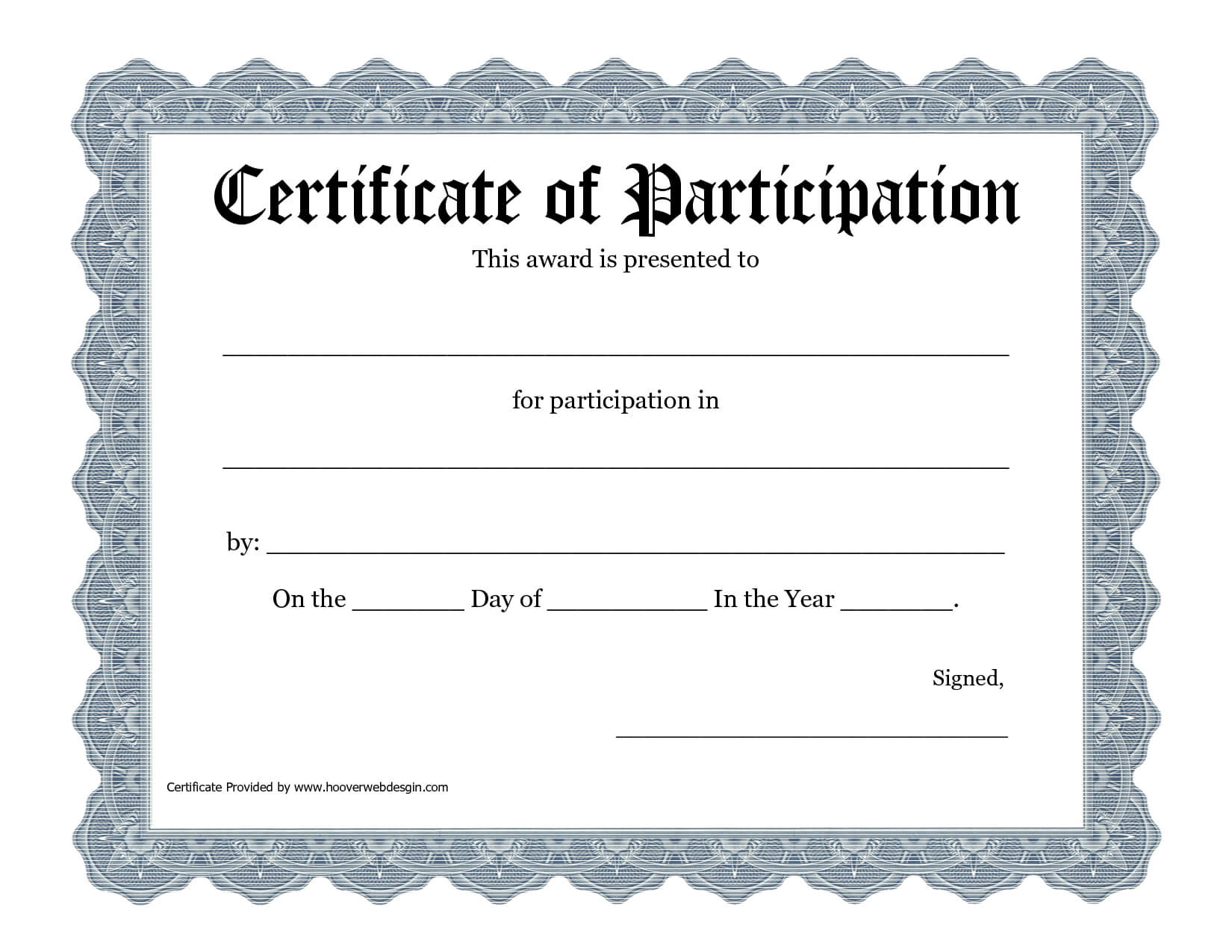 Free Printable Award Certificate Template - Bing Images Inside Templates For Certificates Of Participation