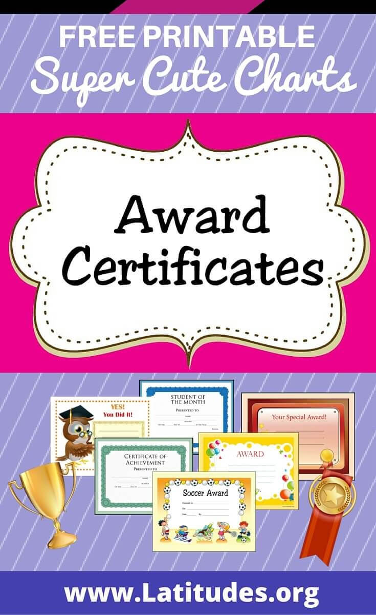 Free Printable Award Certificates For Kids | Award For Sports Day Certificate Templates Free