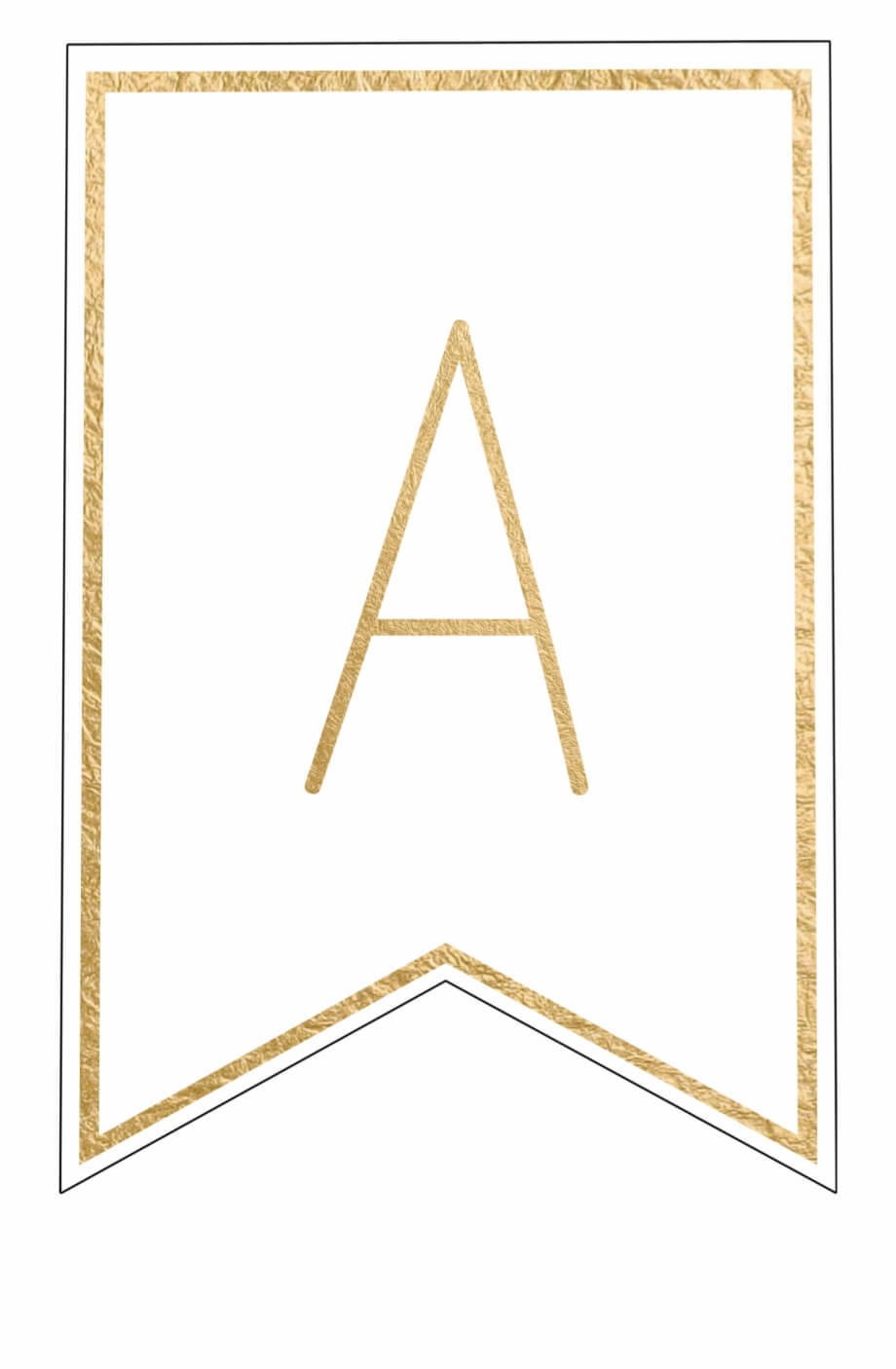 Free Printable Banner Letters Template – Letter Png Gold Inside Printable Letter Templates For Banners