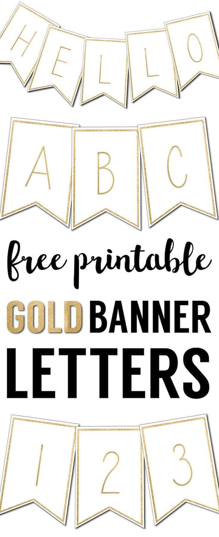 Free Printable Banner Letters Templates | Printable Banner Intended For Letter Templates For Banners