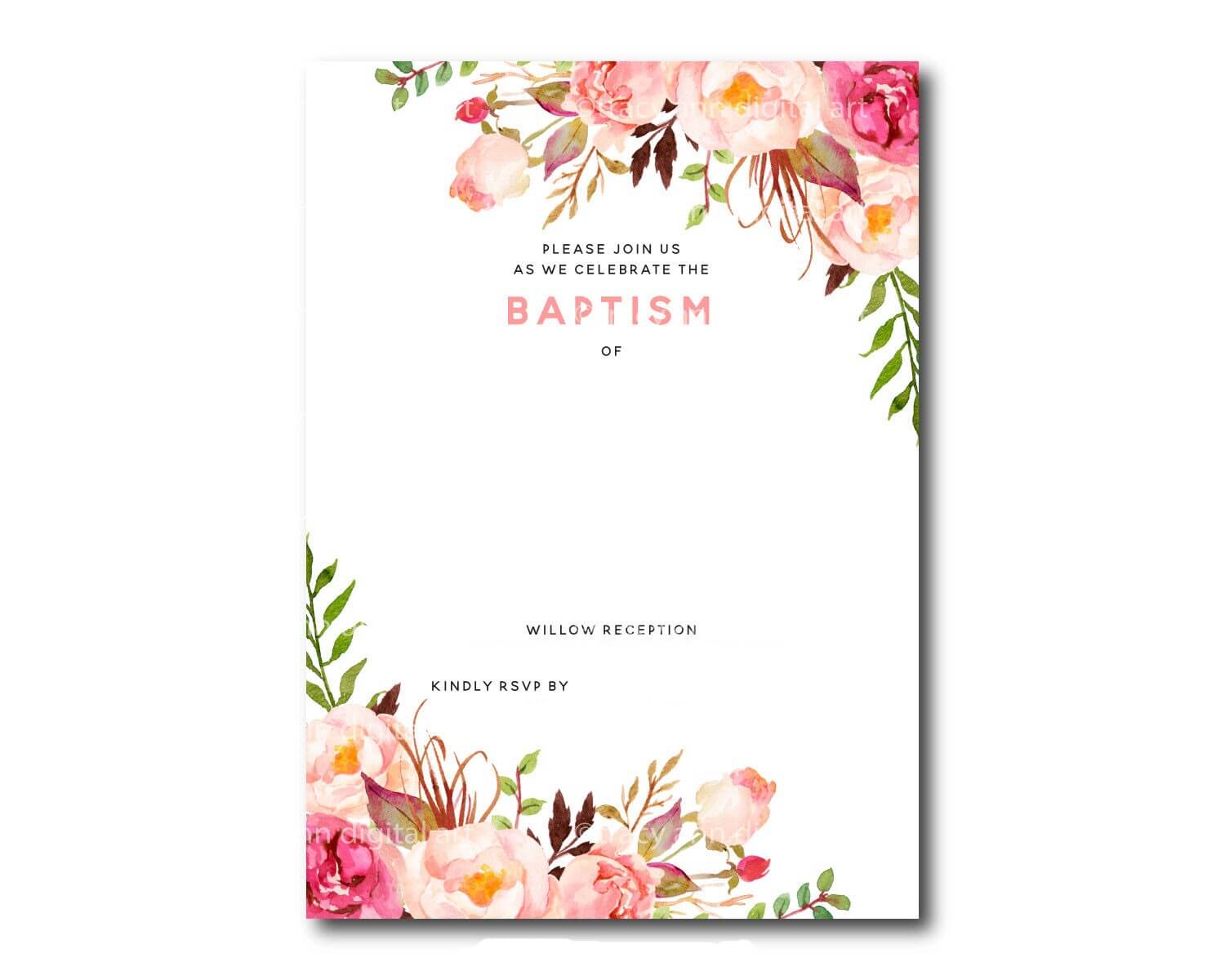 Printable Baptism Cards Printable Blank World