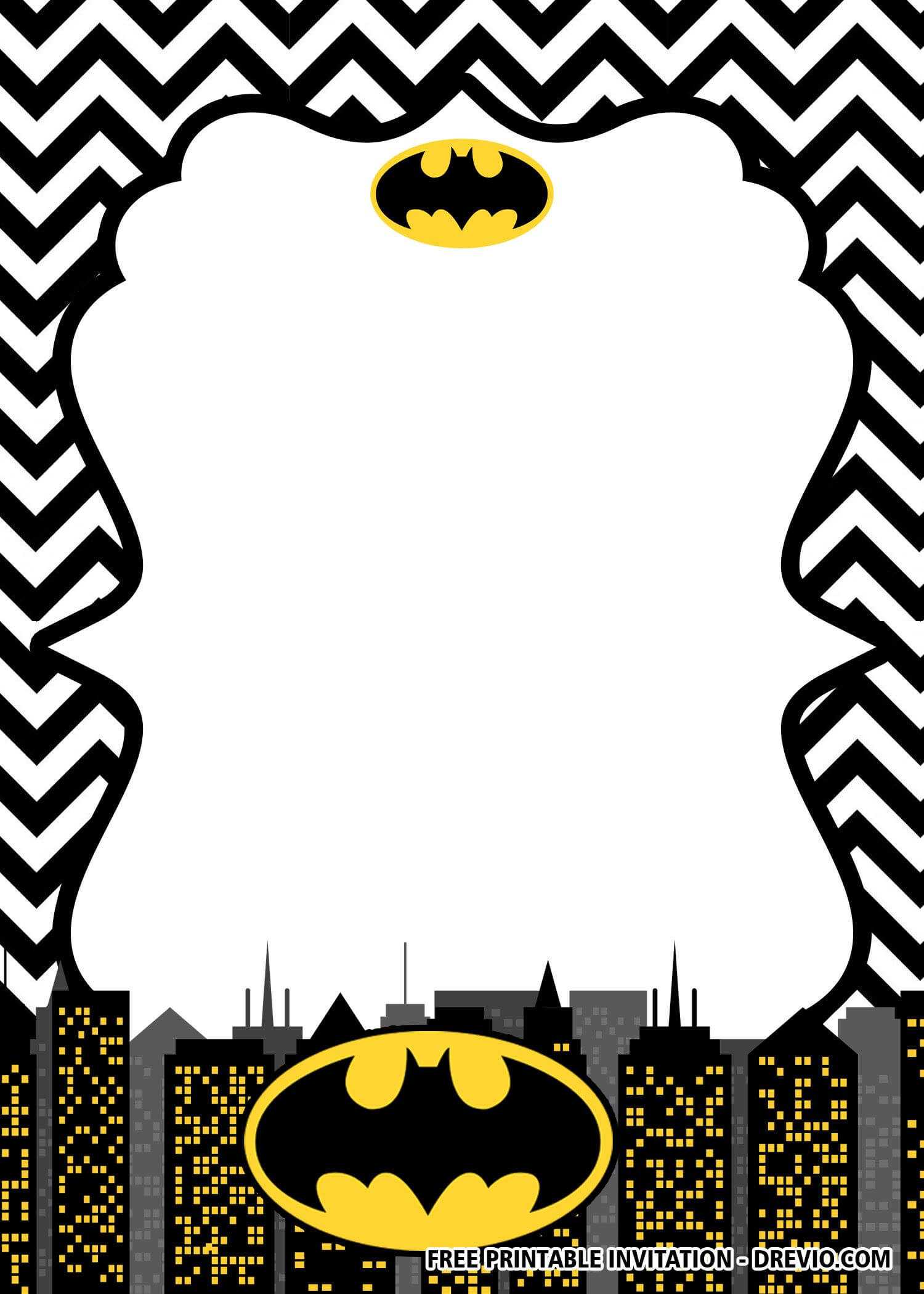 Free Printable Batman Birthday Invitation Templates | Batman Inside Batman Birthday Card Template