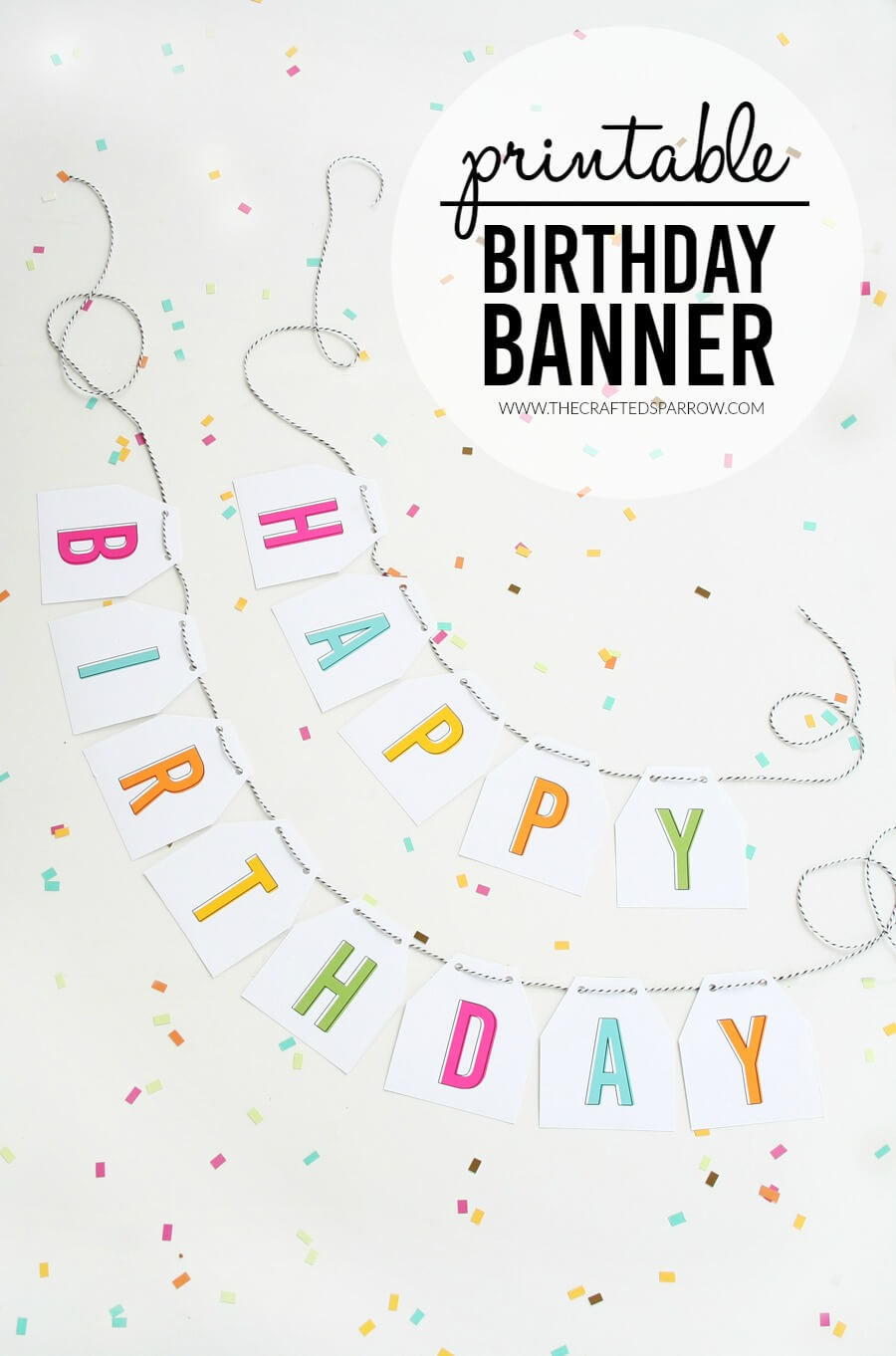Free Printable Birthday Banners – The Girl Creative Inside Diy Banner Template Free