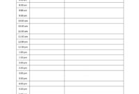 Free Printable Blank Daily Calendar | 181D Daily Appointment pertaining to Printable Blank Daily Schedule Template