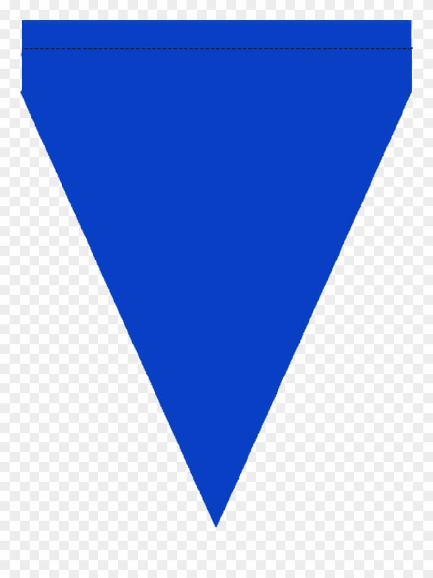 Free Printable Blue & Green Triangle Banner Template Intended For Free Triangle Banner Template