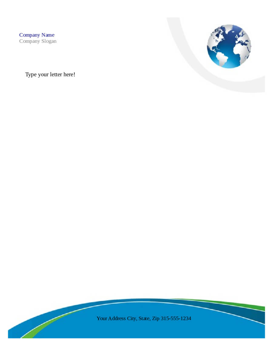 Free Printable Business Letterhead Templates Microsoft Word Inside Word Stationery Template Free