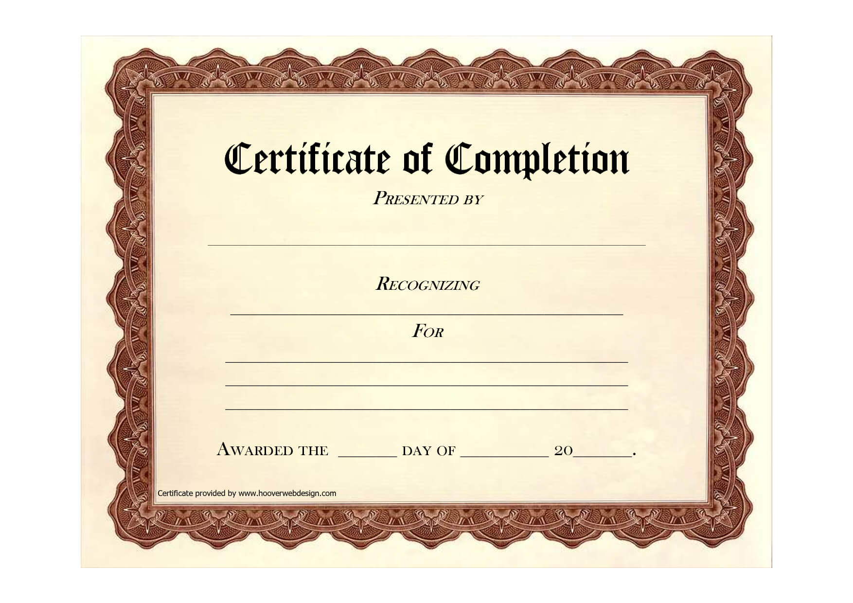 Free Printable Certificates | Certificate Templates With Regard To Certificate Of Completion Free Template Word