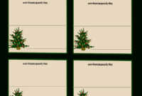 Free Printable Christmas Tree Place Cards | Christmas Place with regard to Christmas Table Place Cards Template