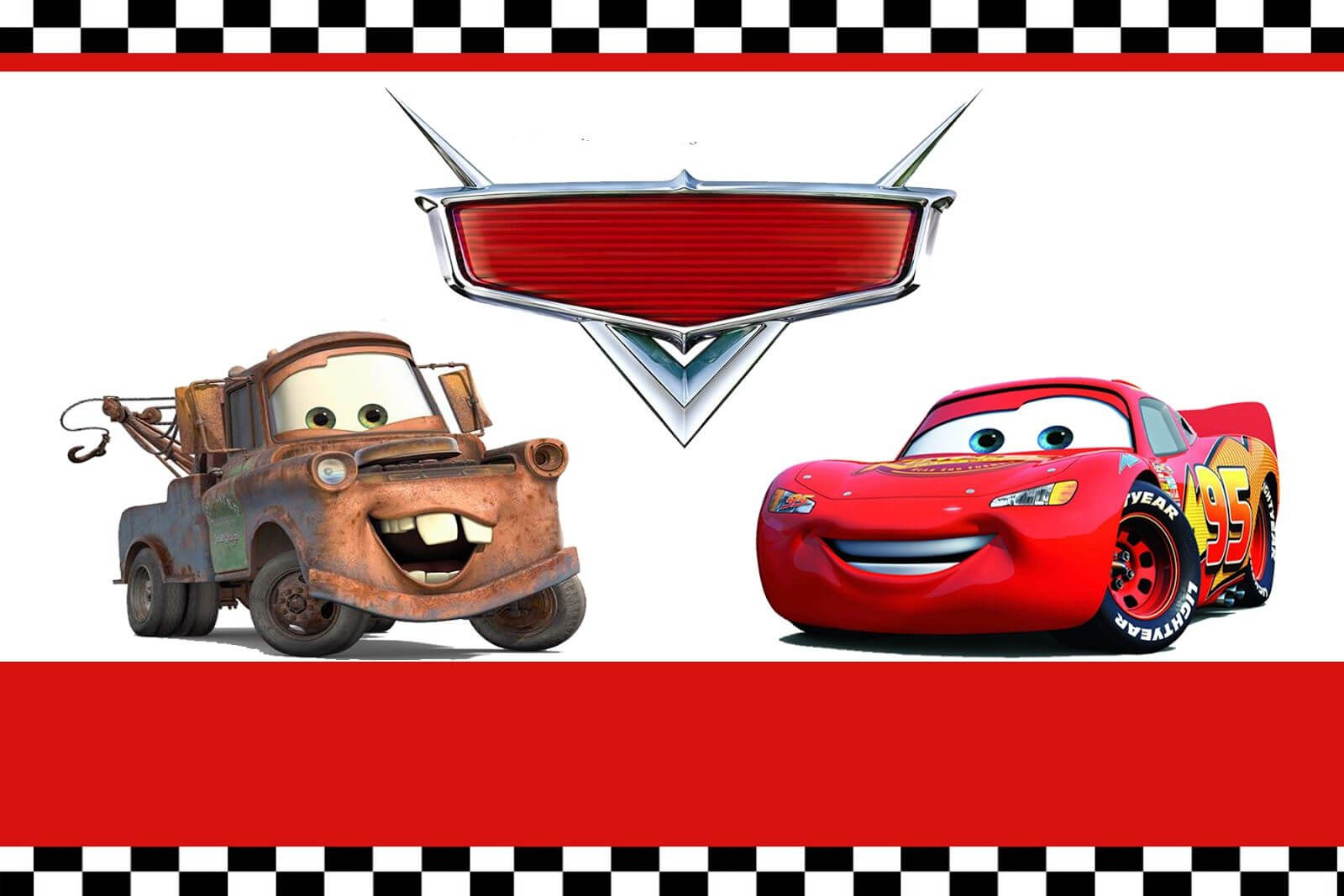 Free Printable Disney Cars Birthday Party Invitations Disney Within Cars Birthday Banner Template