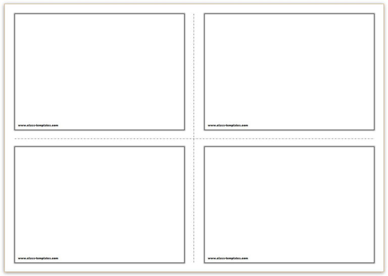 Free Printable Flash Cards Template Intended For Free Printable Blank Flash Cards Template