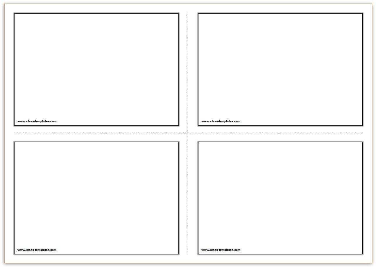 Free Printable Flash Cards Template Throughout Word Template For 3X5 Index Cards