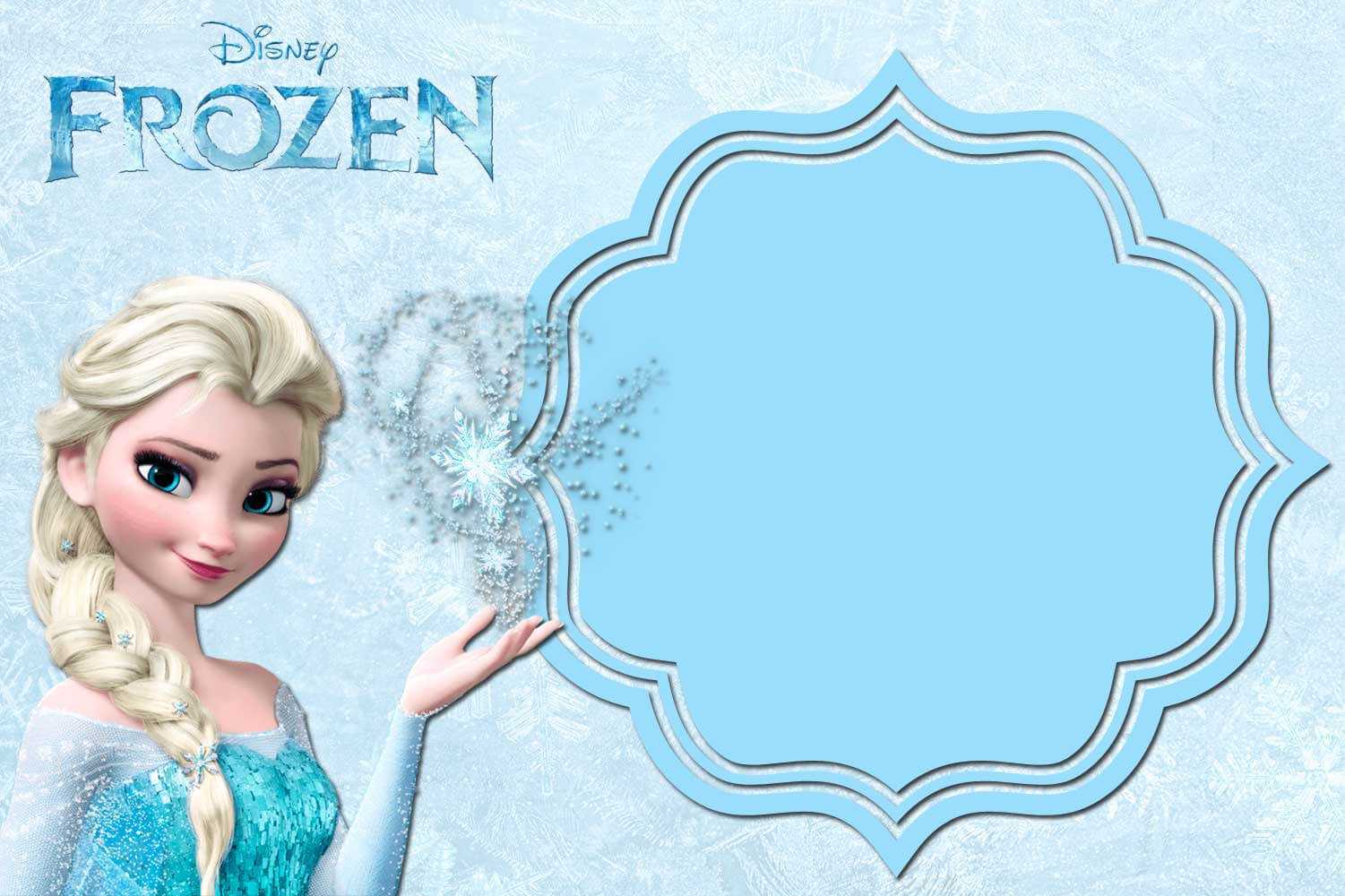 Free Printable Frozen Invitation Templates – Bagvania Regarding Frozen Birthday Card Template